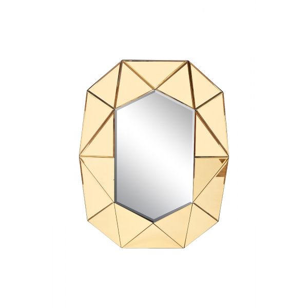 KFG132 Зеркало в золотой зеркальной раме 63*3*81см