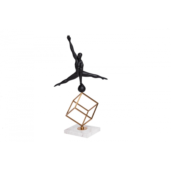 55RD2865 Статуэтка "Гимнаст на кубе-2" 30*51см