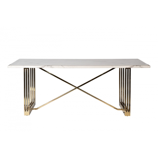 30F-1478-MD Стол обеденный белый 200*100*76см