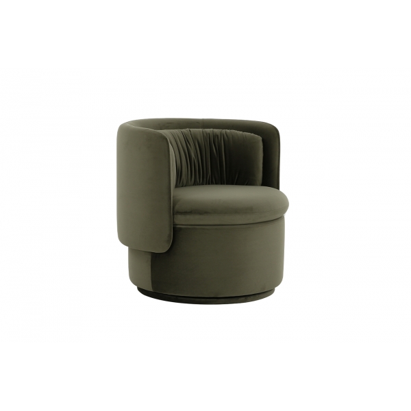 ZW-KRES-061 ZEL Кресло поворотное велюр зеленый 76*72*71см