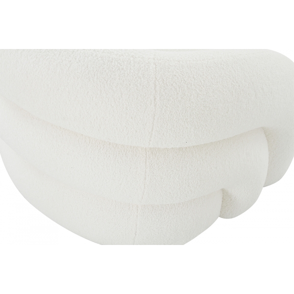 DY-KRES-117 BEL Кресло поворотное, иск.мех белый 94*83*70см