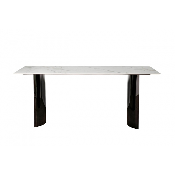 76AR-157-STOL/OB Стол обеденный иск.камень белый 180*90*75см