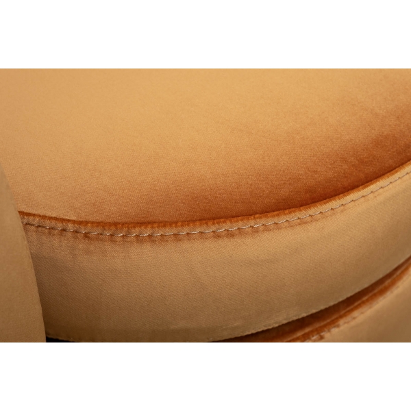 Кресло Napoli вращающееся, вельвет принт Velv ORANG+Latt ORANG 76*76*76см