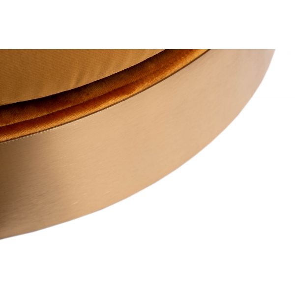 Кресло Napoli вращающееся, вельвет принт Velv ORANG+Latt ORANG 76*76*76см