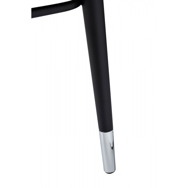 30C-309W SER Cтул барный велюр серо-коричневый 54*54*106см с ч/б спинкой