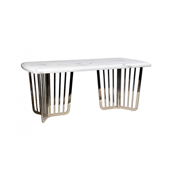 33FS-1800-STOL/OB-BEL Стол обеденный Pearl White 180*90*76.2см