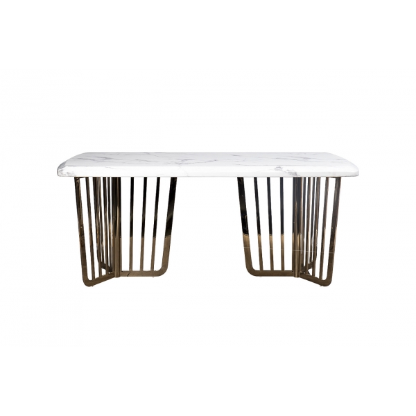 33FS-1800-STOL/OB-BEL Стол обеденный Pearl White 180*90*76.2см