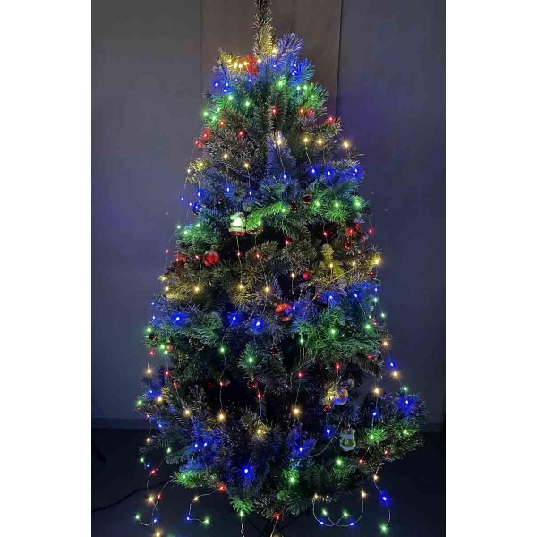 Светодиодная гирлянда ЭРА дождик 10 нитей 220V мультиколор ENIN -2NM Б0047966