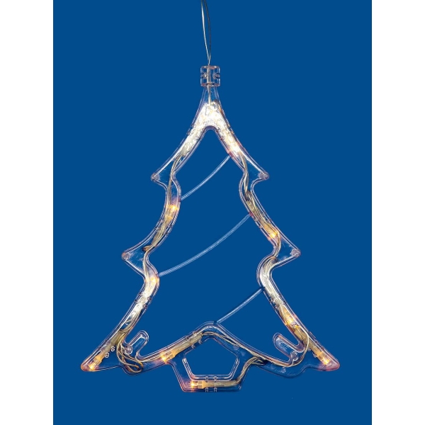 Подвесной светодиодный светильник «Ёлочка» Uniel ULD-H1620-010/STA/3AAA Warm White IP20 Xmas Tree UL-00007254