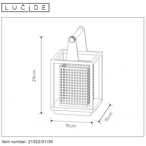 Настольная лампа Lucide Sansa 21522/01/30