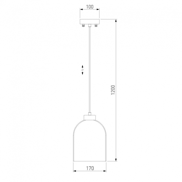 Подвесной светильник Eurosvet Tandem 50119/1 латунь