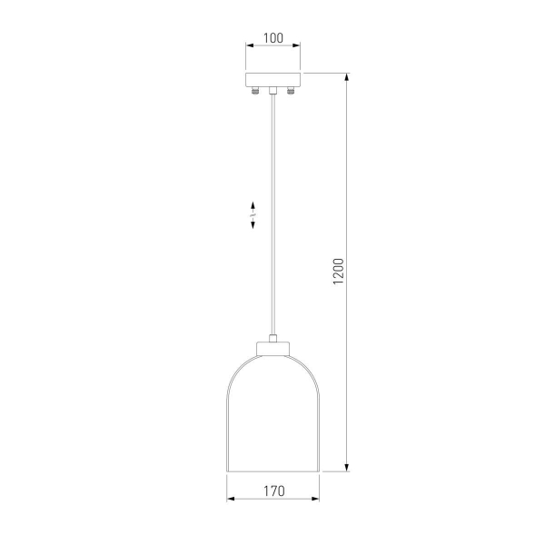 Подвесной светильник Eurosvet Tandem 50119/1 латунь