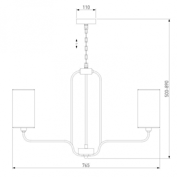 Подвесная люстра Eurosvet Purezza 60128/6 хром