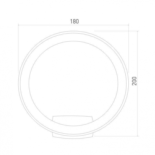 Уличный настенный светодиодный светильник Elektrostandard Ring 1710 Techno Led белый a054931