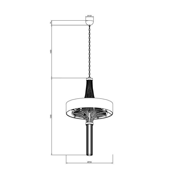 Подвесная люстра Lucia Tucci Cosmopolitan 2970.8 Black