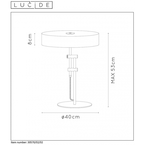 Настольная лампа Lucide Giada 30570/02/02