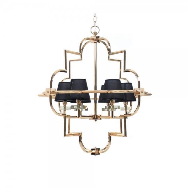 Подвесная люстра Lumina Deco Baltimore LDP 8020-6 GD+BK