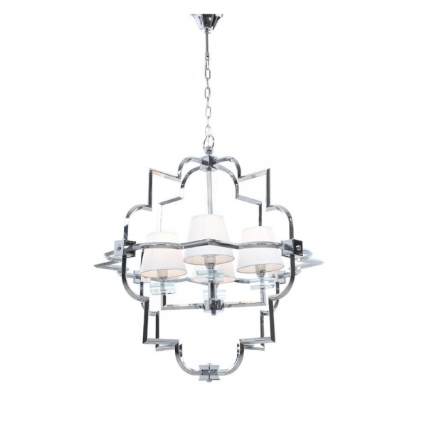 Подвесная люстра Lumina Deco Baltimore LDP 8020-4 CHR+WT