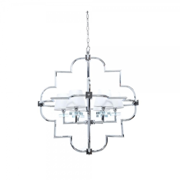 Подвесная люстра Lumina Deco Baltimore LDP 8020-6 CHR+WT