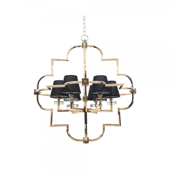 Подвесная люстра Lumina Deco Baltimore LDP 8020-6 GD+BK