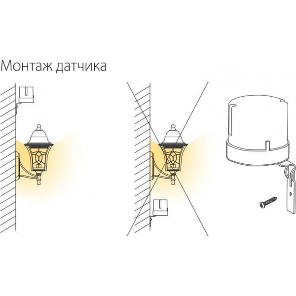 Датчик освещенности SNS-L-07 5500W IP44 Белый a030063