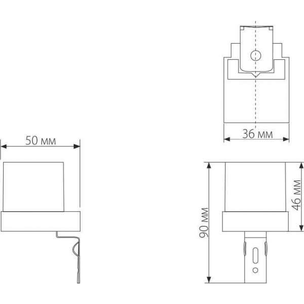 Датчик освещенности Elektrostandard SNS-L-06 1200W IP44 Белый a026126