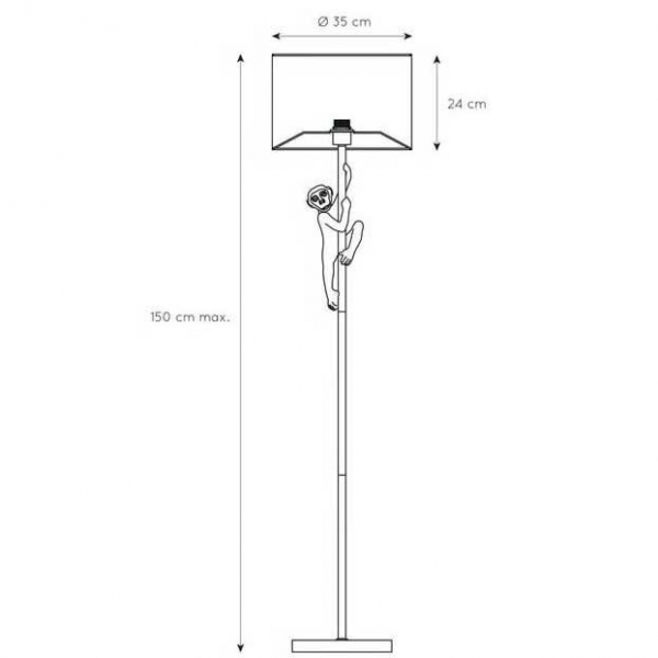 Торшер Lucide Extravaganza Chimp 10702/81/30