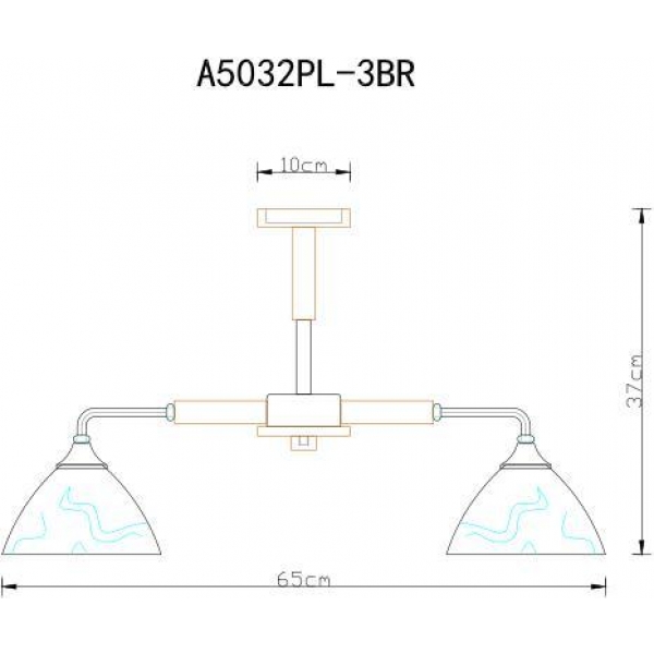 Потолочная люстра Arte Lamp Matthew A5032PL-3BR