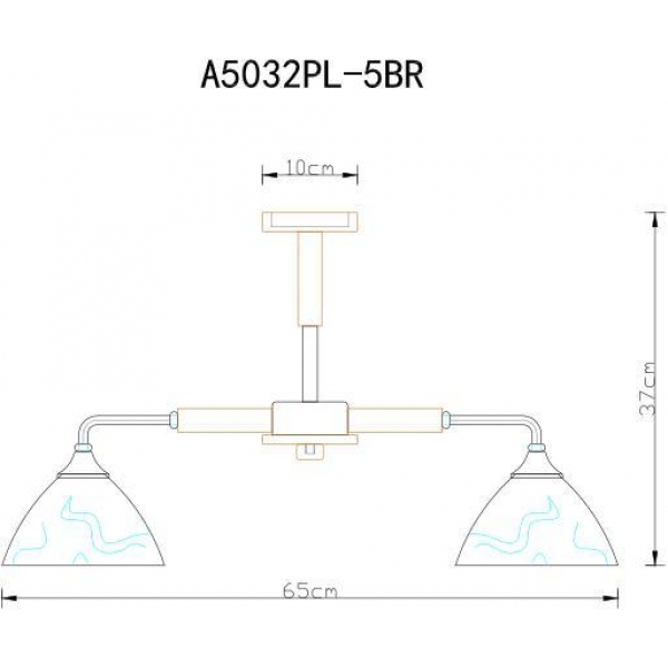 Потолочная люстра Arte Lamp Matthew A5032PL-5BR