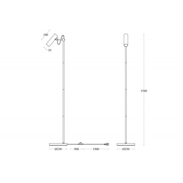 Торшер Maytoni Technical Bansky MOD129FL-01W