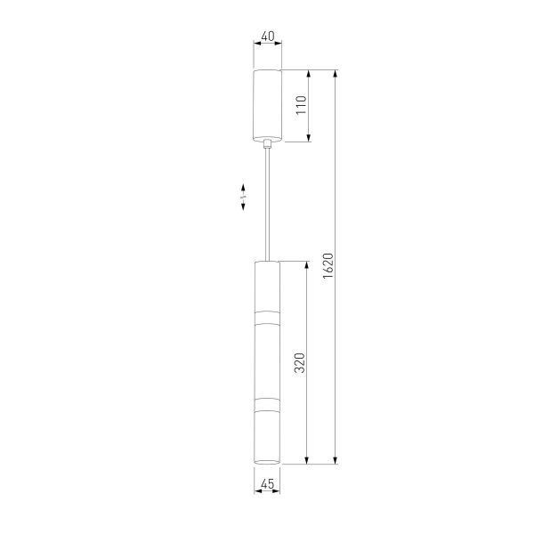 Подвесной светодиодный светильник Eurosvet Axel 50210/1 LED золото