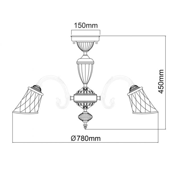 Потолочная люстра MW-Light Ариадна 450019208