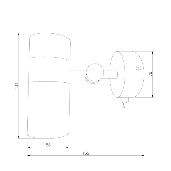 Спот Eurosvet Viero 20096/1 черный/золото