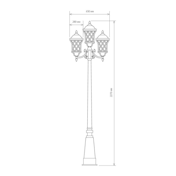 Садово-парковый светильник Elektrostandard Cassiopeya a025298