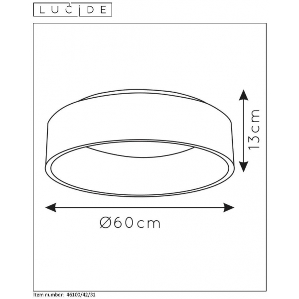 Потолочный светодиодный светильник Lucide Talowe Led 46100/42/31