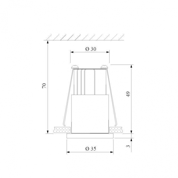 Встраиваемый светодиодный светильник Elektrostandard 15269/LED черный/сатин никель a056019