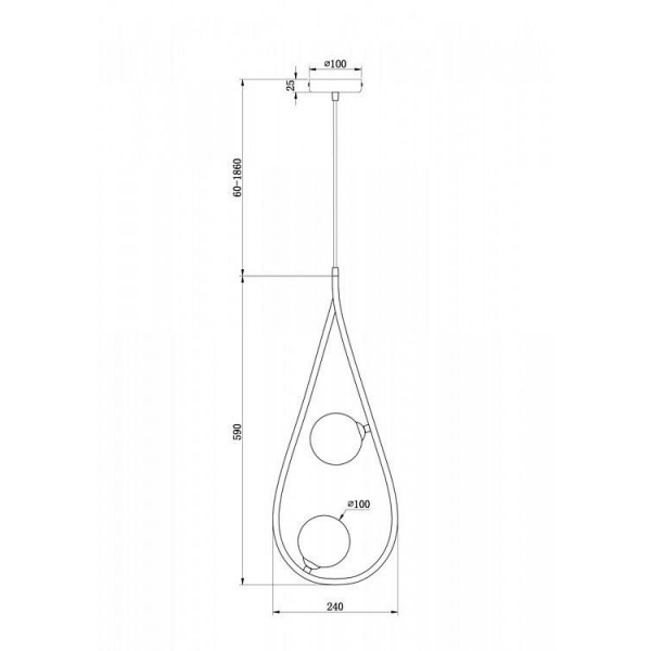 Подвесная люстра Freya Perlina FR4005PL-02B