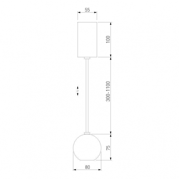 Подвесной светодиодный светильник Elektrostandard Giro 50215/1 Led хром a055675