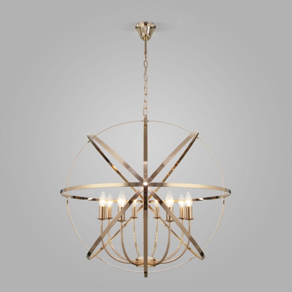 Подвесная люстра Eurosvet Santi 60139/8 золото