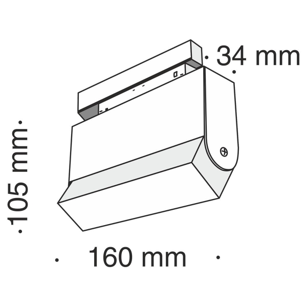 Трековый светодиодный светильник Maytoni Track lamps TR013-2-10W3K-B