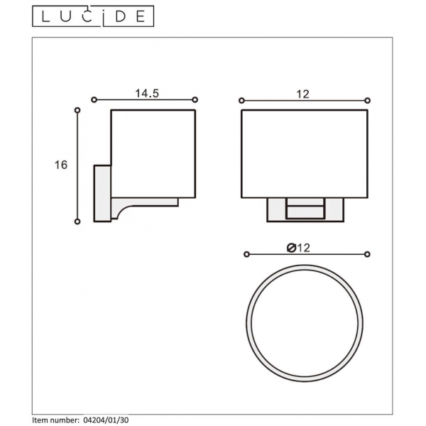 Подсветка для зеркал Lucide Jenno 04204/01/30