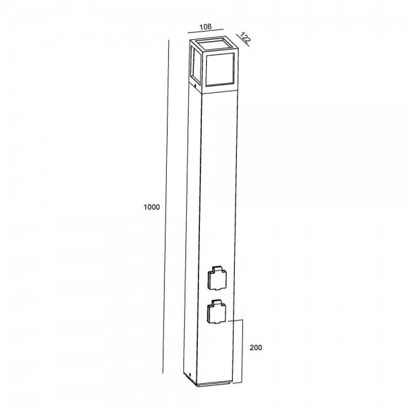 Ландшафтный светильник Deko-Light Facado Socket 733065