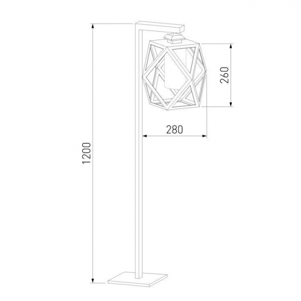 Уличный светильник Elektrostandard Ambra 35133/F черный a056235