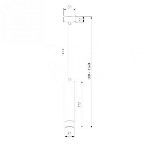 Подвесной светильник Eurosvet DLN107 GU10 золото
