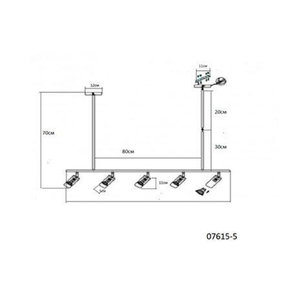 Подвесная люстра Kink Light Кайко 07615-5,19