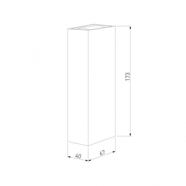 Уличный настенный светодиодный светильник Elektrostandard Blaze 35136/W серый a057051