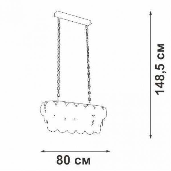 Подвесная люстра Vitaluce V5850-7/18