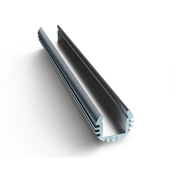 Профиль круглый универсальный с рассеивателем серебро 1м. Apeyron 08-17