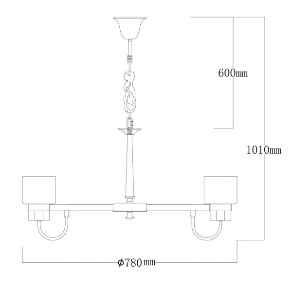 Подвесная люстра MW-Light Элла 483015108