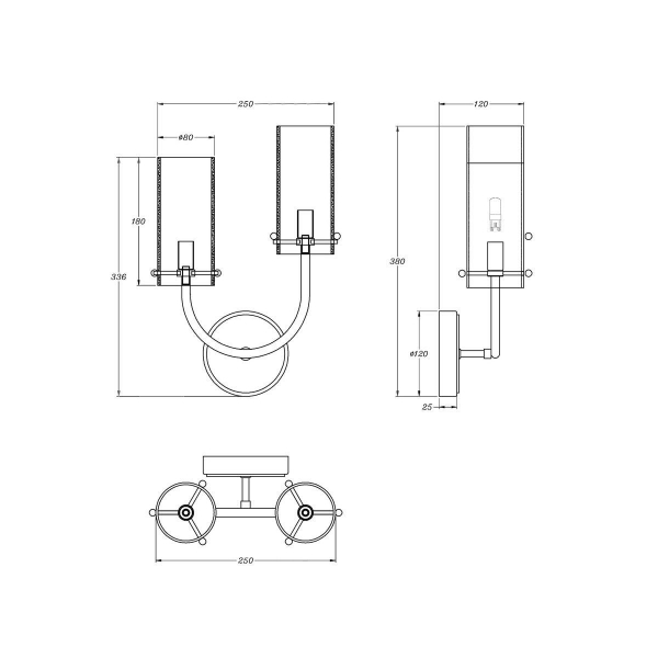 Бра Maytoni Arco MOD223WL-02BS1